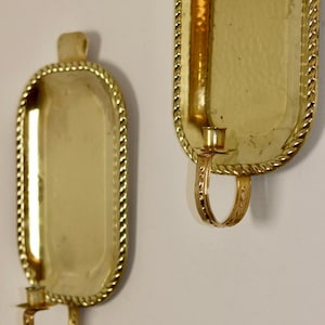 Pair Of Mid Century Swedish Brass Sconces