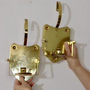 Pair Of Mid Century Swedish Brass Sconces