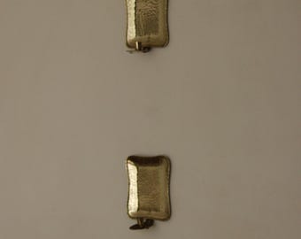 Coppia di mini applique svedesi in ottone