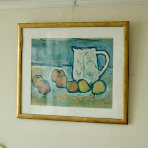 Original Swedish Pastel on Paper – By LAGE LINDELL – Vintage & Framed, 50 x 60 cm (19.7 x 23.6 in)