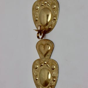 Pair of Mid Century Swedish Brass Sconces by S. Fong