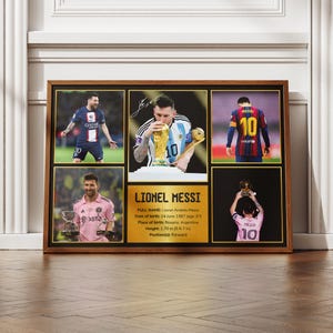 Messi inspirational Wall Art, Printable Football Player Star Poster, Football Autograph Digital Prints, Soccer Wall Art Gift, JPEG