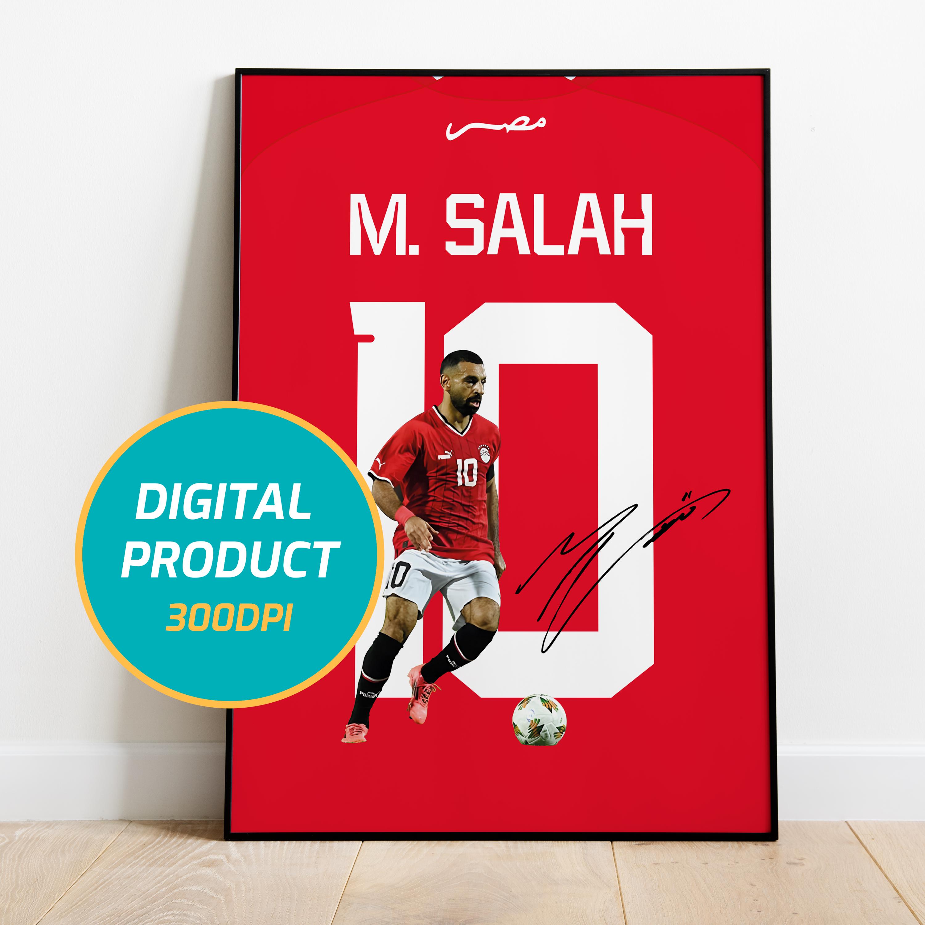 Mo Salah Liverpool Signed Printed Gifts Autograph Poster For Football