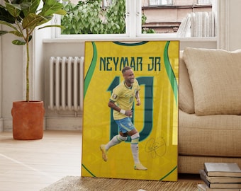 Neymar Jr Wall Art, Neymar fan gift, Printable Football Player Star Poster, Digital Prints, Soccer Digital Wall Art Gift 26-27