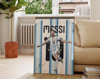 Messi Wall Art, Lionel Messi Poster , Argentina Wall art , Football Digital Prints, Soccer Poster Gift, Messi Wall Decor 26-27