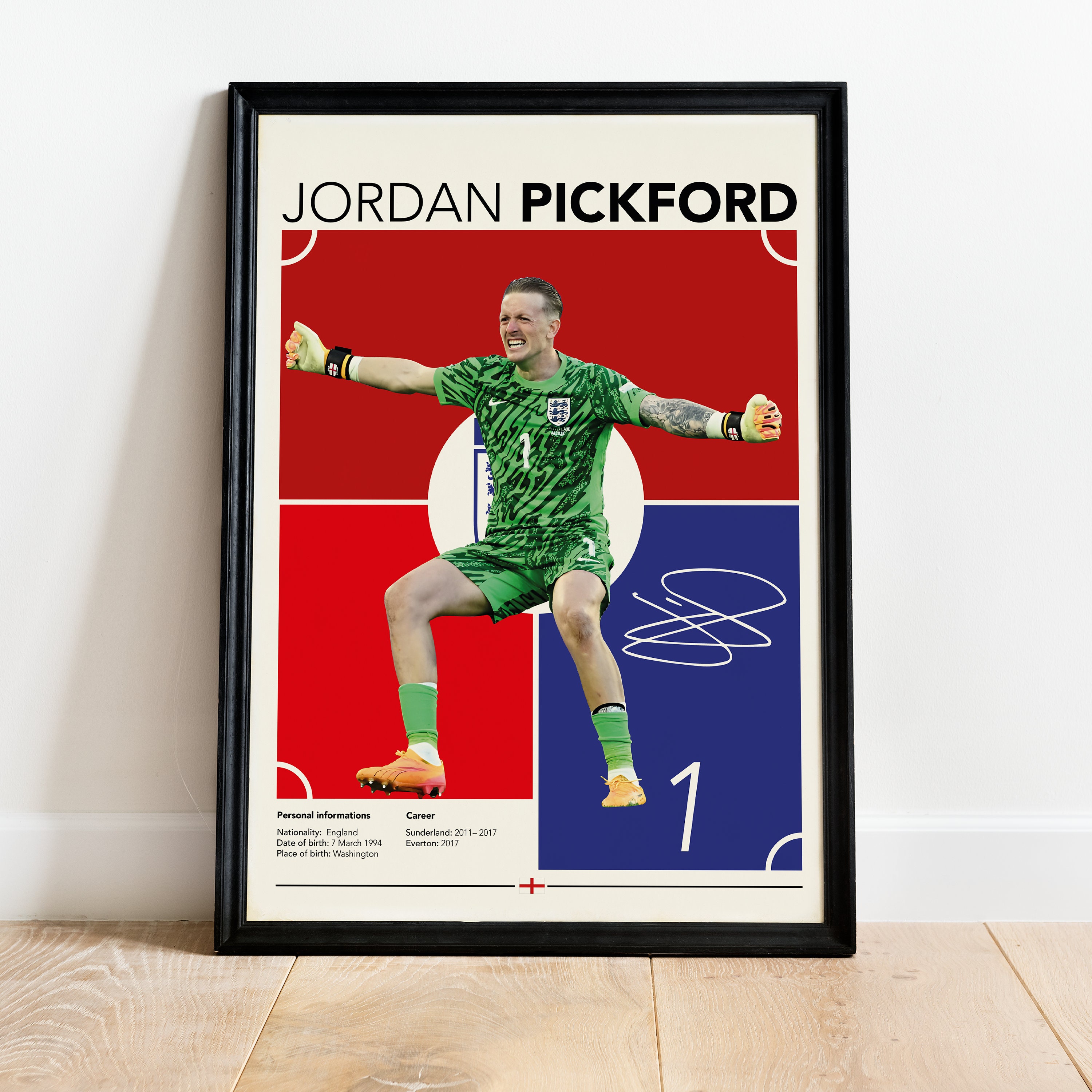 ジョーダン・ピックフォードのウォールアート、イングランドサッカーの
