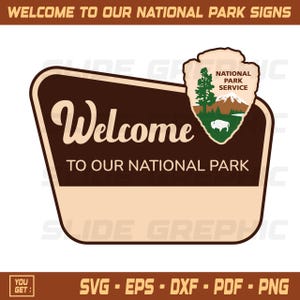 Editable National Park Signs, National Park Gifts, Welcome to Our ...,customizable Templates in ...