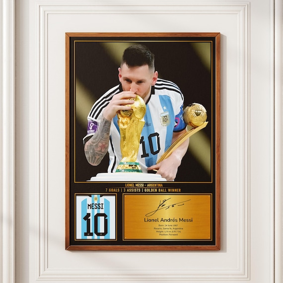 Lionel Messi Inspirational Wall Art, Printable Football Player