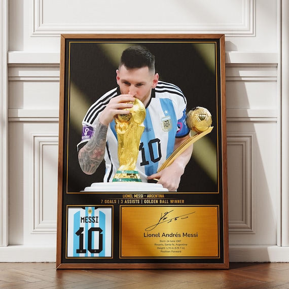 Lionel Messi Inspirational Wall Art, Printable Football Player