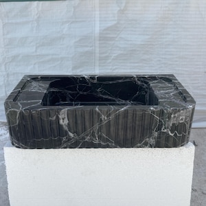 Verde Green Marble Sink , Wall mounted Sink, Custom Order Sink, Natural Stone Marble Sink, Custom Vanity Top, Marble Bathroom Sink