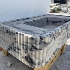 Calacatta Viola Marble Sink