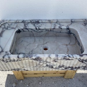 Calacatta Viola Marble Sink