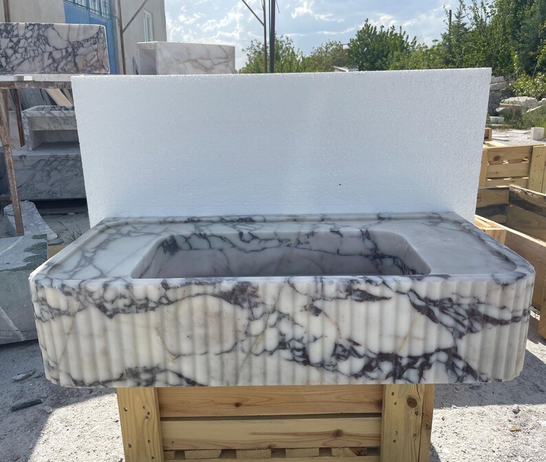 Calacatta Viola Marble Sink