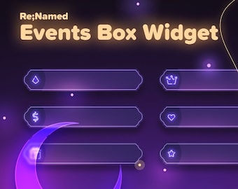 Animated Events Box Widget: Customizable StreamElements Widget