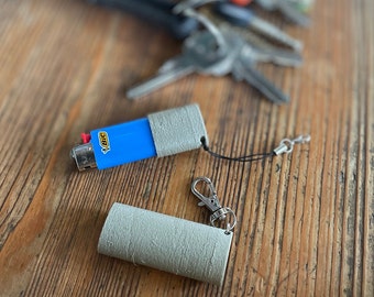 BIC Mini Lighter Holder EDC Survival Bushcraft Keychain Matt