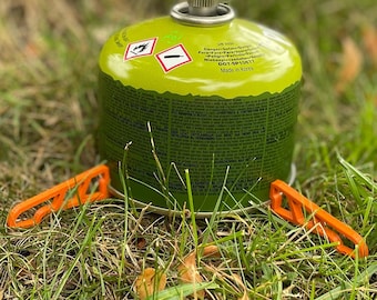 Large Gas Cartridge Holder Stand Ultralight - Size L for Outdoor, Bushcraft, Camping