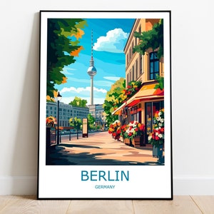Berlin Travel Print Berliner Mauer Kunst Berlin Reise Poster Berlin Geschenk Kunst Berliner Mauer Dekor Home Germany Travel Print Germany Wall Decor Art
