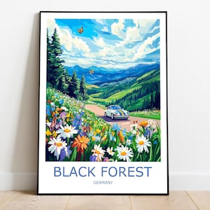 Schwarzwald Reise Schwarzwald Poster Schwarzwald Geschenk Schwarzwald Reise Schwarzwald Poster Schwarzwald Deutschland Print Deutschland Wandkunst