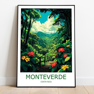 Monteverde Travel Print Monteverde Wall Art Monteverde Travel Poster Monteverde Wall Decor Home Costa Rica Travel Print Costa Rica Wall Art