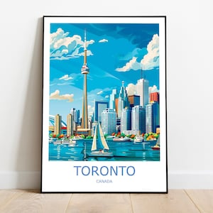 Toronto Travel Print Toronto Wall Art Toronto Travel Poster Toronto Gift Art Toronto Wall Decor Home Canada Travel Print Toronto Wall Art
