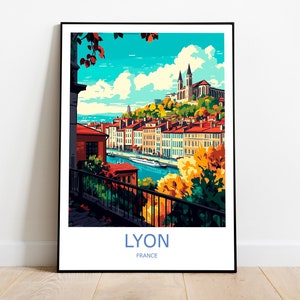Lyon Reise Druck Lyon Wand Kunst Lyon Reise Poster Lyon Geschenk Kunst Lyon Wanddekor Start Frankreich Reisedruck Lyon Frankreich Wanddekor Kunst
