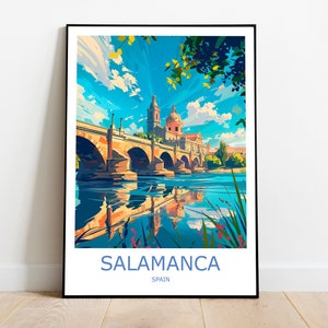 Salamanca Travel Print Salamanca Wall Art Salamanca Travel Poster Salamanca Gift Art Salamanca Wall Decor Home Spain Travel Print Castilla