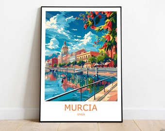 Murcia Travel Print Murcia Wall Art Murcia Travel Poster Murcia Gift Art Murcia Wall Decor Spain Travel Print Murcia Print Spain Wall Art