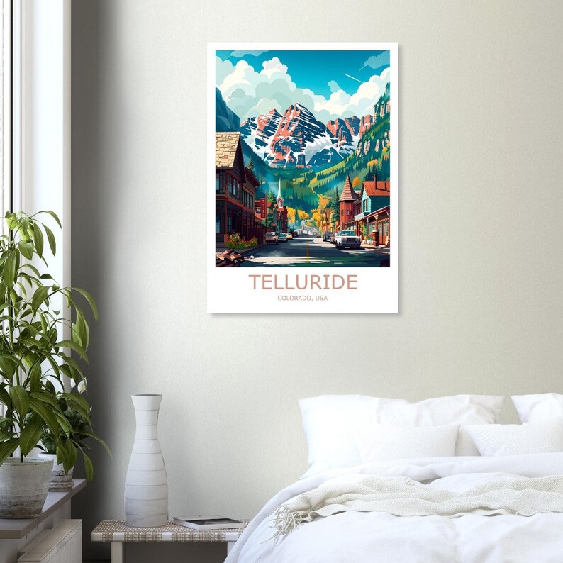 Telluride Travel Print Telluride Wall Art Telluride Poster Telluride ...