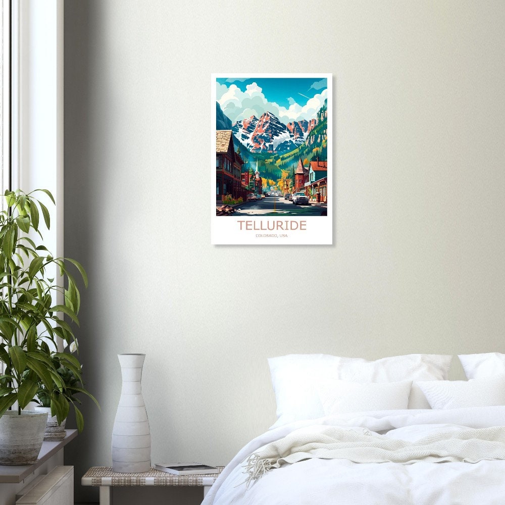 Telluride Travel Print Telluride Wall Art Telluride Poster Telluride ...