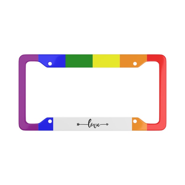 Lgbtq Car License Plate Etsy