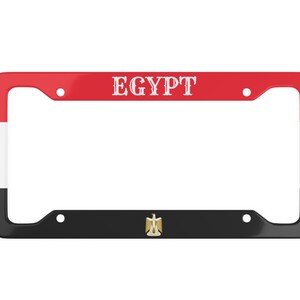 Egypt Flag Car Accessory, Egyptian License Plate Frame Gift