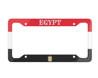 Egypt Flag Car Accessory, Egyptian License Plate Frame Gift