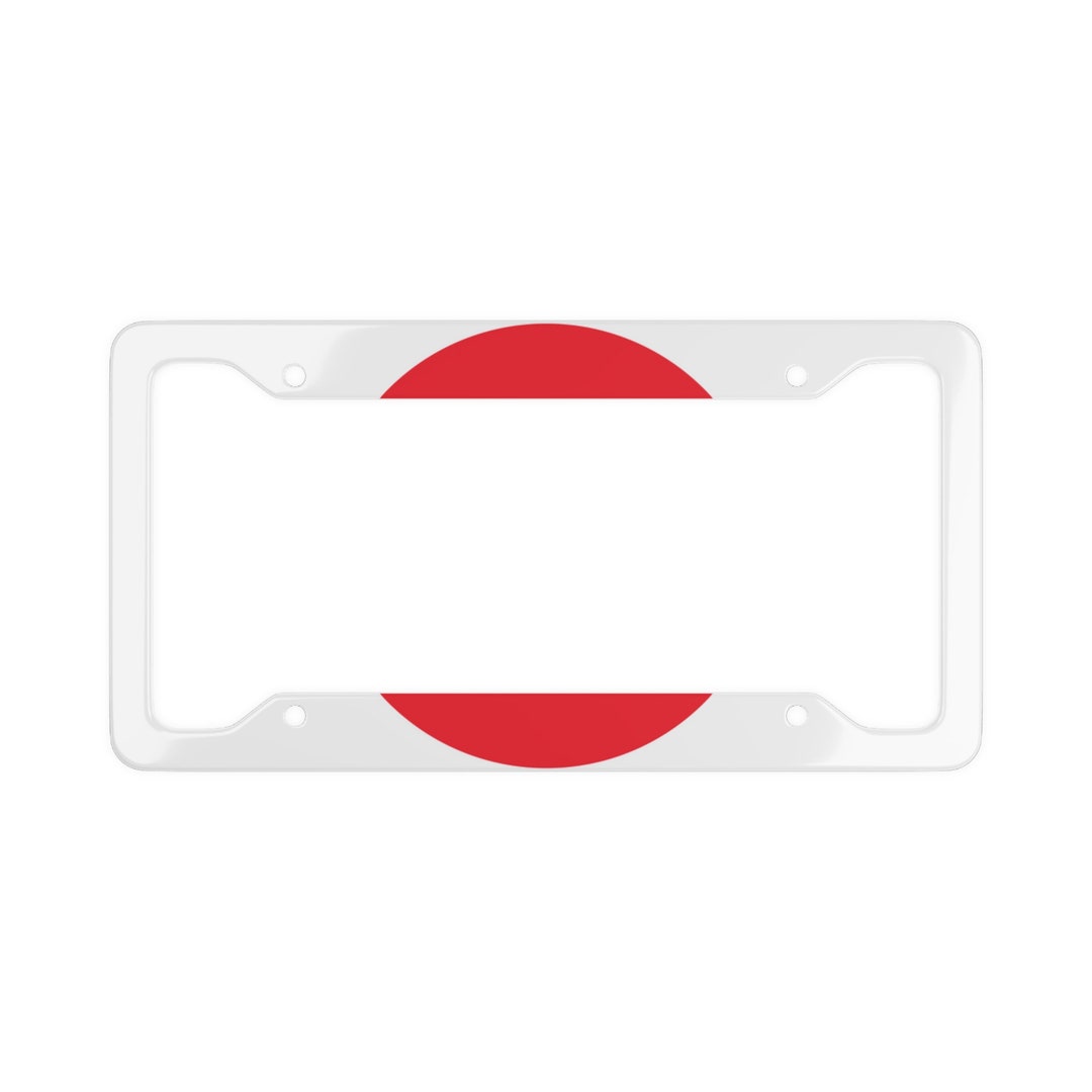 Japan Personalized License Plate Frame, Japan Flag Custom Car Plate, JP