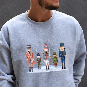 Christmas nutcracker sweatshirt, Holiday shirt, Xmas sweater, Gift for him