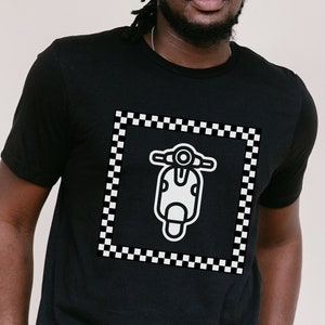 Moped t shirt, vintage scooter shirt, classic scooter t-shirt, gift for moped enthusiast, biker tee