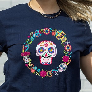 Day of the dead t-shirt, Dia de Los Muertos shirt, Mexican holiday, Sugar skull top