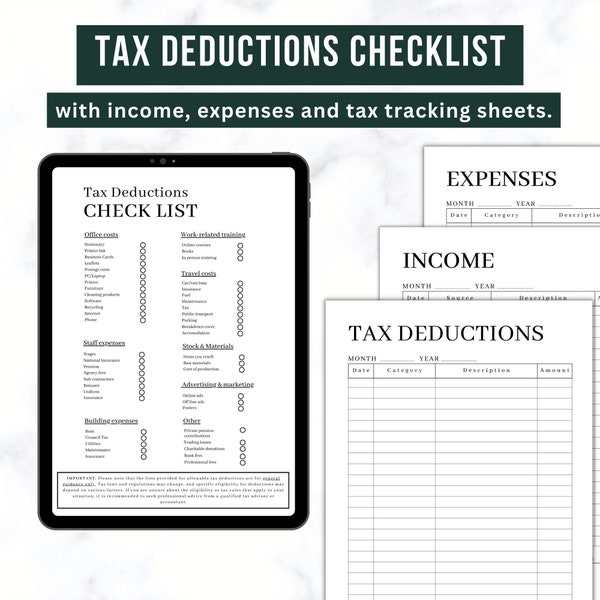 Tax Checklist 2023 Etsy