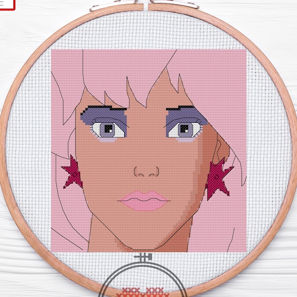 Jem Cross Stitch Pattern Digital Download PDF