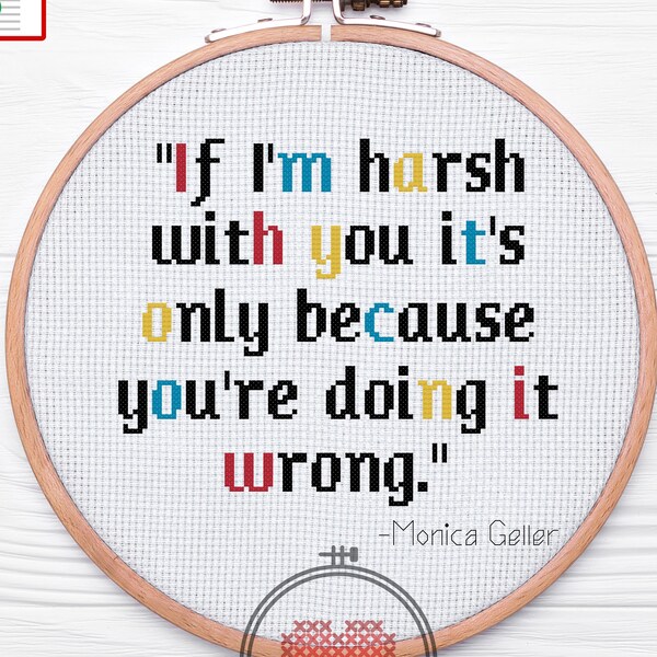 Friends Quote Counted Cross Stitch Pattern Digital Download PDF