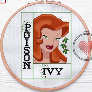 Poison Ivy Cross Stitch Pattern Digital Download PDF