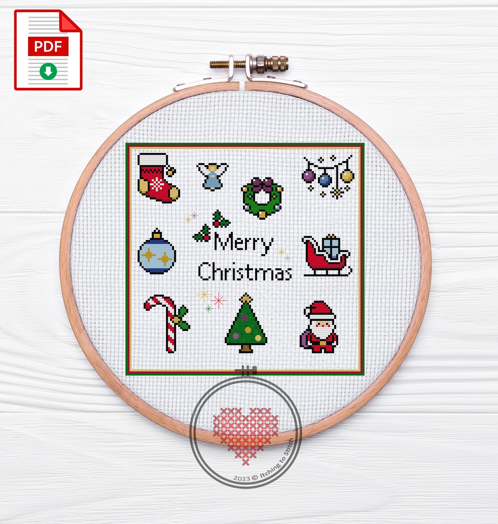 Christmas Sampler Counted Cross Stitch Pattern Digital Download PDF - Etsy