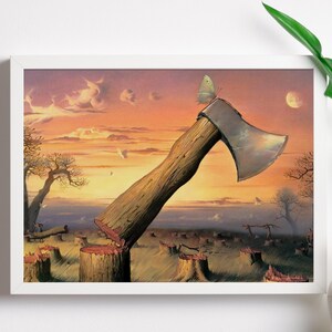 Pintura de Vladimir Kush, lienzo de Vladimir Kush, póster de Vladimir Kush, impresiones de Vladimir Kush, arte mural de Vladimir Kush, Vladimir Kush listo para colgar