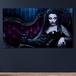 OIUER Shagrath Tattoos Poster Decorative Painting Canvas Wall Art