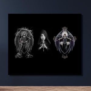 Stampe gotiche, decorazioni per la casa gotiche, ragazza gotica, poster gotico, dipinti fantastici, gotico pronto da appendere, tele gotiche, arte murale gotica, gotico