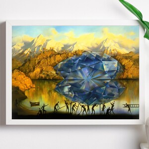 Póster de Vladimir Kush, lienzo de Vladimir Kush, pintura de Vladimir Kush, impresiones de Vladimir Kush, arte mural de Vladimir Kush, Vladimir Kush listo para colgar