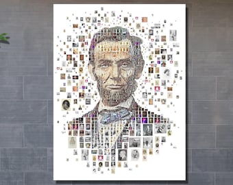 Cuadro de Abraham Lincoln, Abraham Lincoln listo para colgar, póster de Abraham Lincoln, impresiones de Abraham Lincoln, lienzo de Lincoln, arte mural de Lincoln