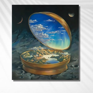 Vladimir Kush listo para colgar, lienzo de Vladimir Kush, pintura de Vladimir Kush, arte mural de Vladimir Kush, póster de Vladimir Kush, impresiones de Vladimir Kush