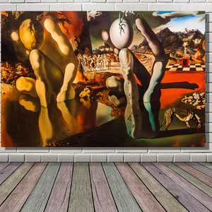Salvador Dali Headmad Print, Salvador Dali Paintings, Salvador Dali Poster, Surrealist Canvas Wall Art, Salvador Dali Wall Art,Ready To Hang