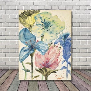 Salvador Dali Wall Art, Salvador Dali Paintings, Salvador Dali Flowers Print, Surrealist Canvas Wall, Salvador Dali Poster, ArtReady To Hang