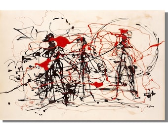 Jackson Pollock Canvas Modern Abstract Printing, Pollock Splatter Print Home Wall Decor, Jackson Pollock Art, Home Bedroom, Pollock Painting